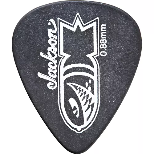 Jackson 351 Black Bomb Guitar Picks - 1 Dozen 1.0 mm