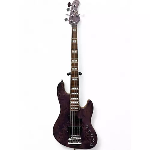 Used 2022 Mayones JABBA MALAMAN 5 antique violet raw Electric Bass Guitar antique violet raw