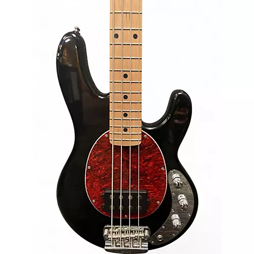 Used Sterling by Music Man Stingray Shortscale  Black Electric Bass Guitar Black