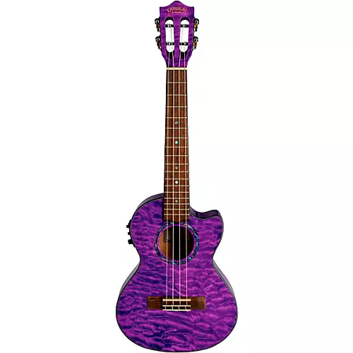 Lanikai QM-CET Quilted Maple Tenor with Kula PreampAcoustic Electric Ukulele Natural