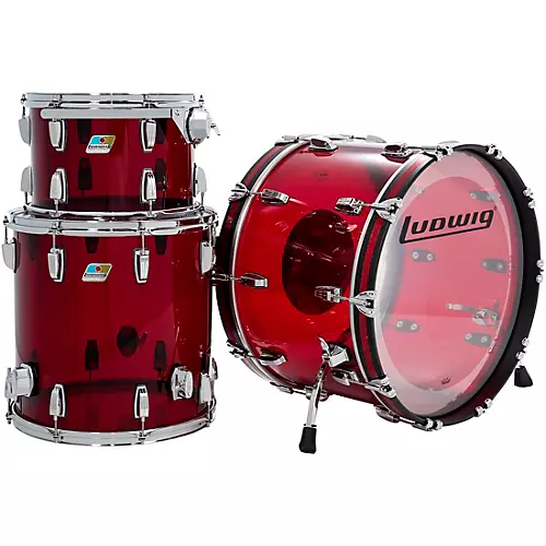 Ludwig Vistalite 50th Anniversary Fab 3-Piece Shell Pack With 22