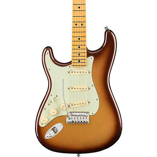 Fender American Ultra Stratocaster Maple Fingerboard Left-Handed Electric Guitar Texas Tea