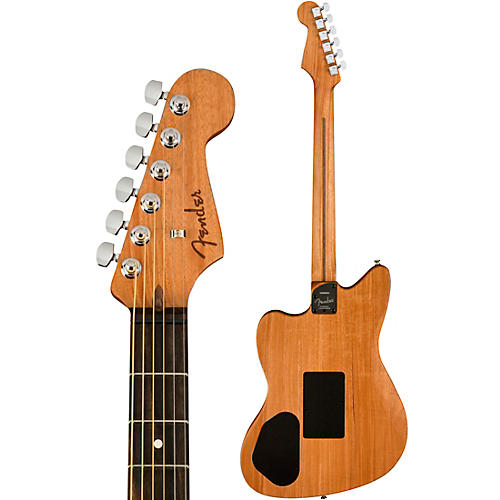 Fender American Acoustasonic Jazzmaster Acoustic-Electric Guitar Tungsten