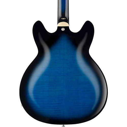 Hagstrom Super Viking Flame Maple Electric Guitar Dark Baltic Sea