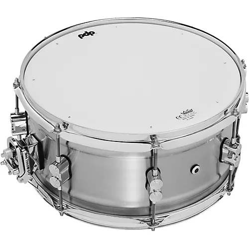PDP by DW Concept Series 1.2 mm Natural Satin Brushed Aluminum Snare Drum 14 x 8 in.