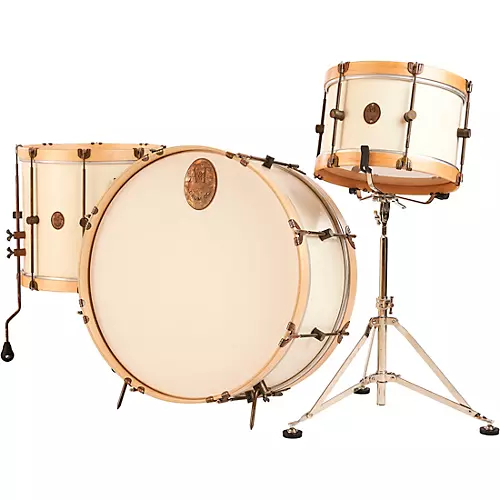 A&F Drum Co Antique White Maple 3-Piece Drum Shell Pack