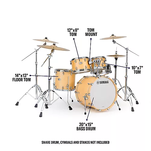 Yamaha Tour Custom Maple 4-Piece Shell Pack With 20