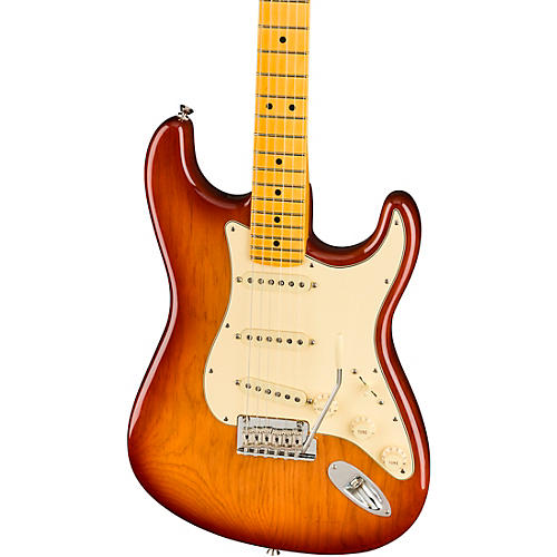 Fender American Professional II Roasted Pine Stratocaster Maple Fingerboard Electric Guitar Sienna Sunburst