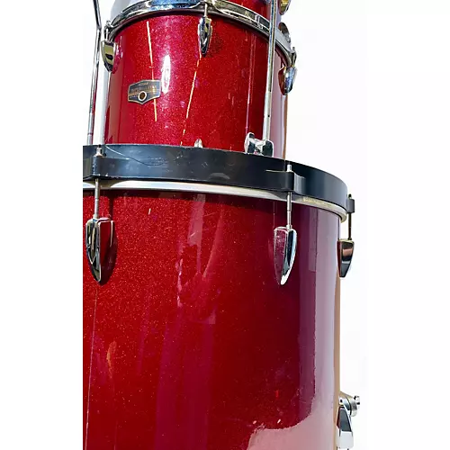 Used TAMA 3 Piece Imperialstar red sparkle Drum Kit red sparkle