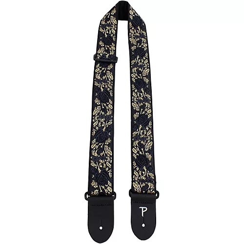 Perri's Premium Jacquard Guitar Strap Teal Suns 2 in.