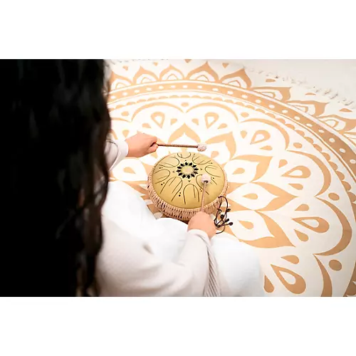 MEINL Sonic Energy C Major Medium Octave Steel Tongue Drum Gold