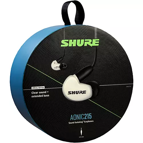 Shure MV7-S USB Microphone and AONIC215 Earphones Content Creator Bundles Black