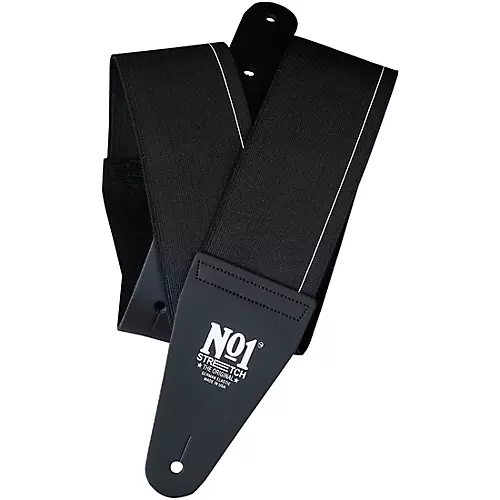No1 Stretch Strap No1 Elastic Guitar Strap Black Extra Large