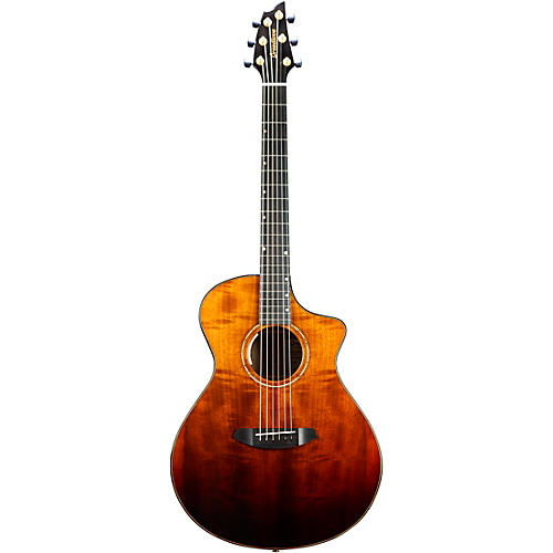 Breedlove Oregon All-Myrtlewood Limited-Edition Cutaway Concert Acoustic-Electric Guitar Sable