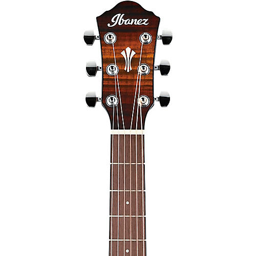 Ibanez AEG70L AEG Left-Handed Grand Concert Acoustic-Electric Guitar Tiger Burst High Gloss