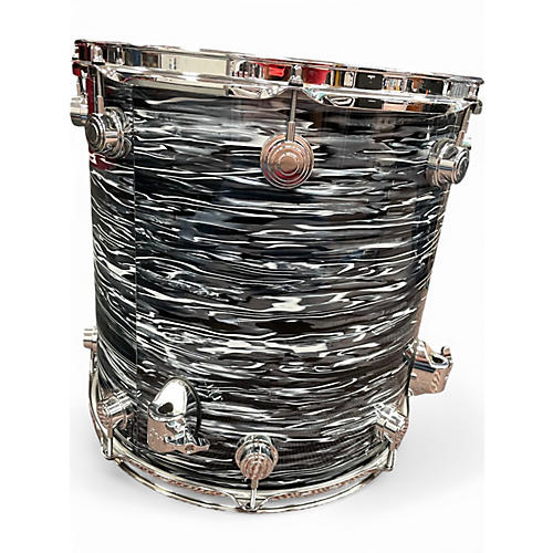 Used DW 3 Piece JAZZ SERIES BLACK OYSTER GLASS Drum Kit BLACK OYSTER GLASS