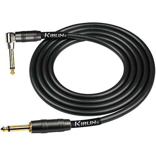Kirlin 22AWG Instrument Cable, Carbon Black, 1/4