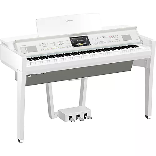 Yamaha Clavinova CVP-809 Console Digital Piano With Bench Polished White