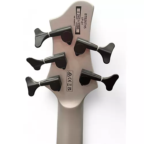 Used Ibanez BTB25TH5  Silver Blizzard Matte Electric Bass Guitar Silver Blizzard Matte