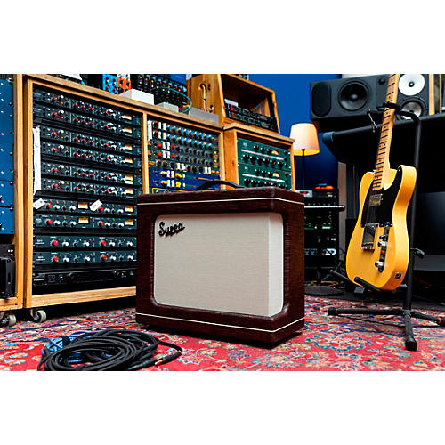 Supro Delegate Custom 1x12 25W Tube Combo Amp Black Scandia