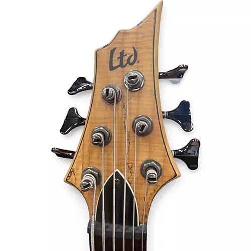 Used ESP LTD B206SM 6 String Natural Electric Bass Guitar Natural