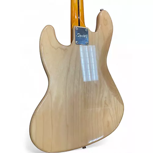 Used Squier Classic Vibe 70s Jazz Bass Natural Electric Bass Guitar Natural