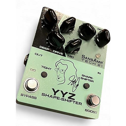 Used Tech 21 YYZ Geddy Lee Signature Shapeshifter SansAmp Bass Effect Pedal