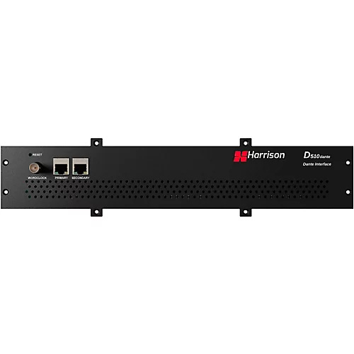 Harrison D510r 10-Slot 500 Series Rack System with Dante Interface Card & Analog Mixer Module