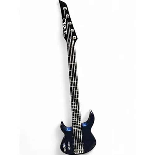 Used Carvin LB75 LH Blue Electric Bass Guitar Blue