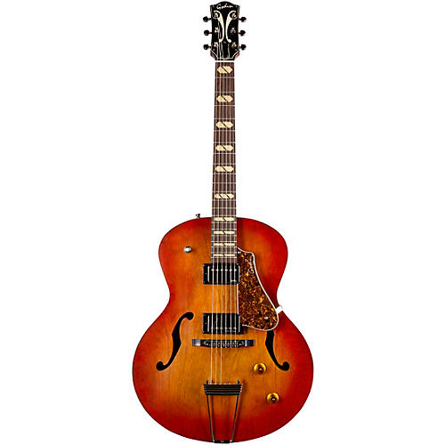 Godin 5th Avenue Jumbo HB Hollowbody Electric Guitar Memphis Sun