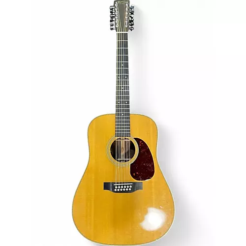 Used Martin HD12-28 Natural 12 String Acoustic Electric Guitar Natural