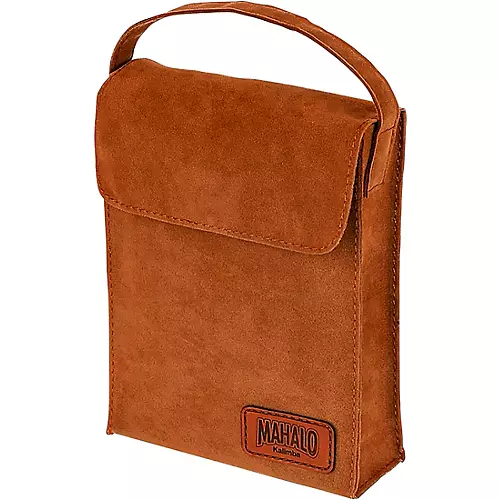 Mahalo Hibiscus Kalimba with Bag Walnut