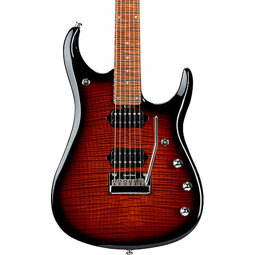 Ernie Ball Music Man JP15 Flamed Maple Top Electric Guitar Transparent Black