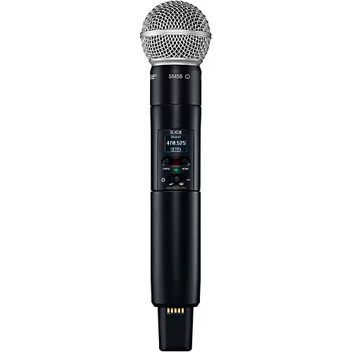 Shure SLXD24/SM58 Portable Digital Wireless Bodypack System With Handheld Transmitter Band J52