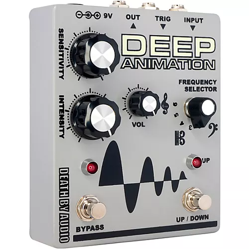 Death By Audio Deep Animation Bass Overdrive Envelope Follower Effects Pedal Gray
