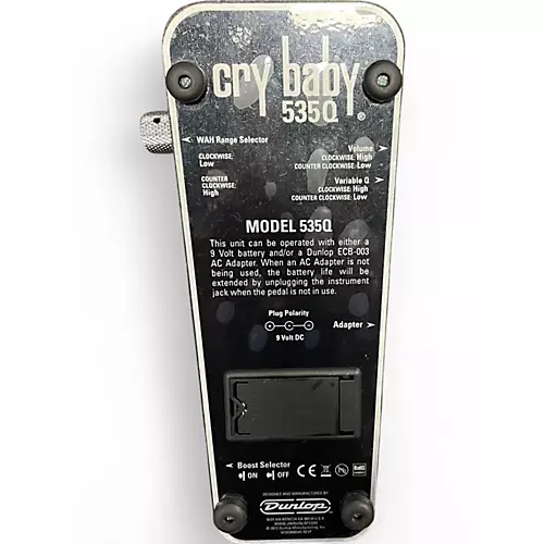Used Dunlop 535Q-B Wah Effect Pedal
