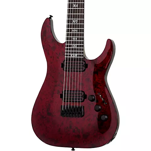 Schecter Guitar Research C-7 Apocalypse 7-String Electric Guitar Red Reign