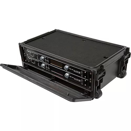 SKB 1SKB-ISF2U Injection Molded 2U Studio Flyer Rack Case