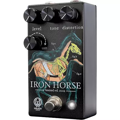 Walrus Audio Iron Horse LM308 Distortion Effects Pedal Black