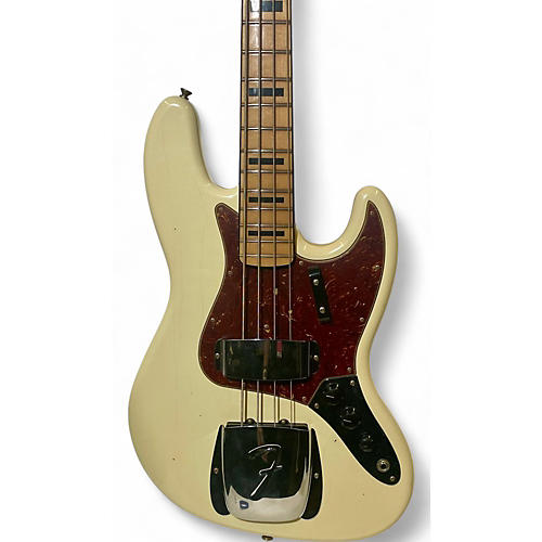 Used Fender custom shop 1968 jazz bass Olympic White Electric Bass Guitar Olympic White