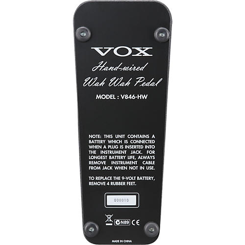 VOX V846-HW Hand-Wired Wah Guitar Effects Pedal