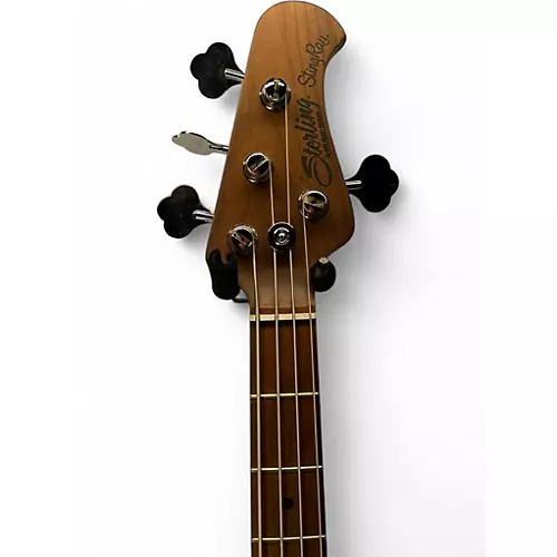 Used Sterling by Music Man Ray34 Ice Blue Metallic Electric Bass Guitar Ice Blue Metallic