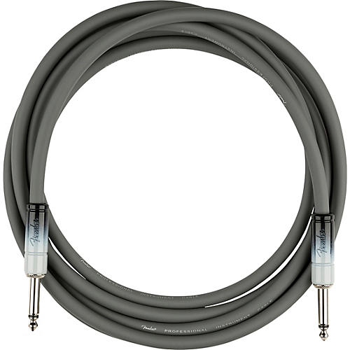 Fender Ombre Straight to Straight Instrument Cable 10 ft. Silver Smoke