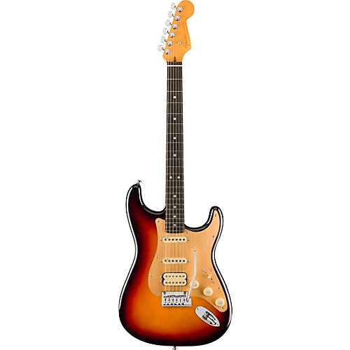 Fender American Ultra II Stratocaster HSS Ebony Fingerboard Electric Guitar Texas Tea