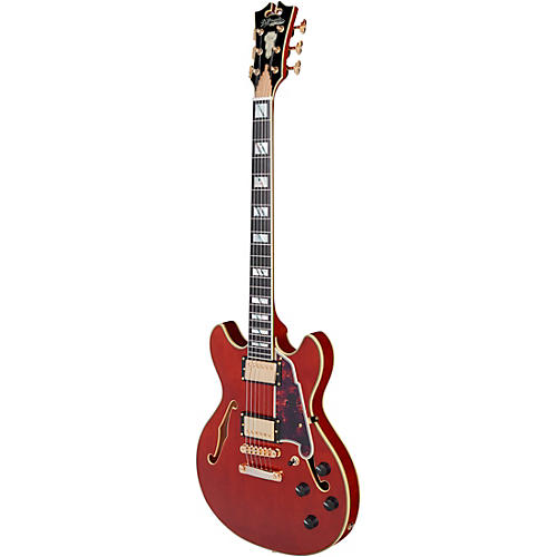 D'Angelico Excel Mini DC Semi-Hollow Electric Guitar Viola
