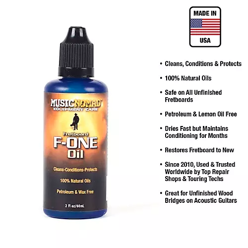 Music Nomad Fretboard F-ONE Oil - Cleaner & Conditioner - 2 oz.