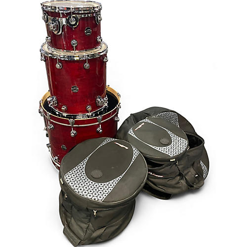 Used 2020s DW 3 Piece Performance Series Cherry Drum Kit Cherry
