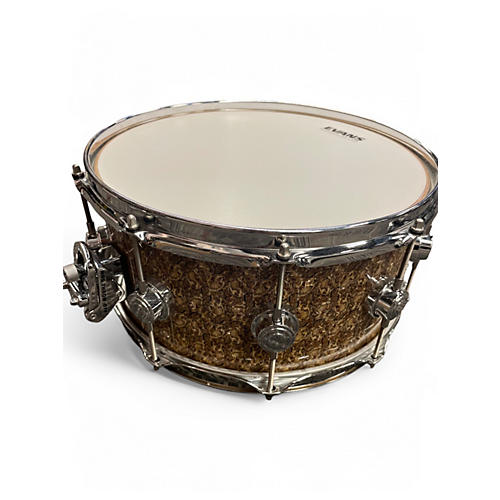 Used DW 14X6.5 Collectors Series Snare Snakeskin Drum Snakeskin 213