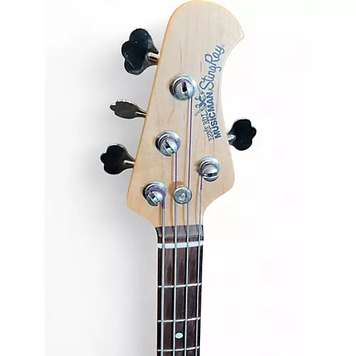 Used Ernie Ball Music Man Stingray H Cherry Sunburst Electric Bass Guitar Cherry Sunburst