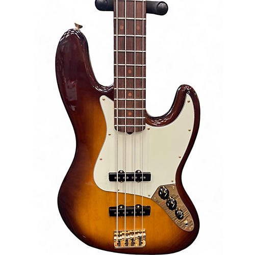 Used Fender 75th Anniversary Commemorative American Jazz Bass SUNBURST Electric Bass Guitar SUNBURST